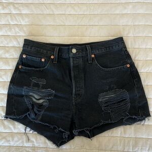 Black Levi’s 501 Shorts